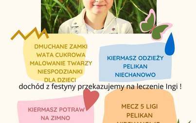 Zdjęcie do ZAPROSZENIE NA FESTYN DLA INGI SOSZYŃSKIEJ