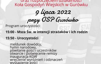 Zdjęcie do Uroczyste otwarcie Remizy Ochotniczej Straży Pożarnej Goczałkowo-Gur&oacute;wko