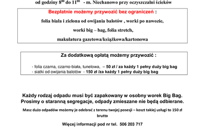 Zdjęcie do Zbi&oacute;rka folii rolniczych