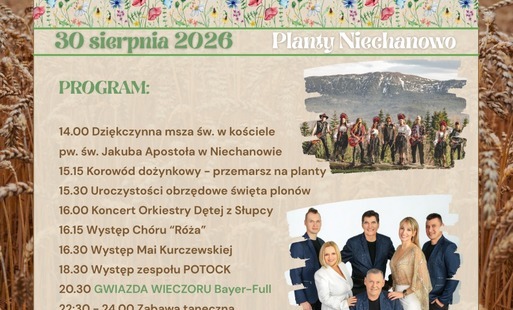 Zdjęcie do Zaproszenie na Dożynki Gminne 2026